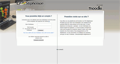 Desktop Screenshot of moodle.cfa-stephenson.tm.fr