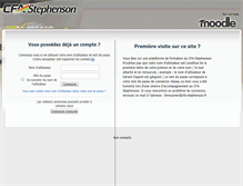 Tablet Screenshot of moodle.cfa-stephenson.tm.fr